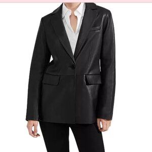 Hobbs London Leather blazer